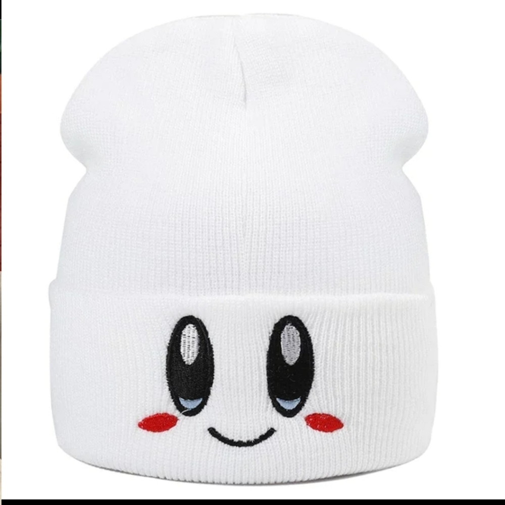 Cute Anime Smiley Face Winter Hat